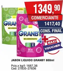 Maxiconsumo Granby jabon liquido oferta