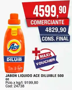 Maxiconsumo Ace jabon liquido diluible oferta