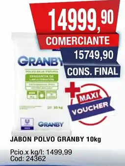 Maxiconsumo Granby jabon polvo oferta