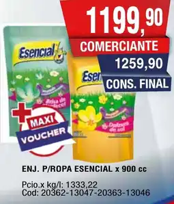 Maxiconsumo Esencial enj. p/ropa oferta