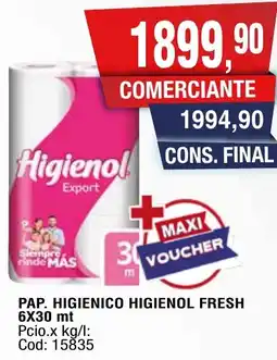Maxiconsumo Higienol pap. higienico fresh oferta