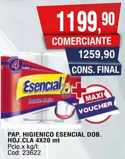 Maxiconsumo Esencial pap. higienico dob. hoj.cla oferta