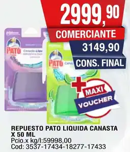 Maxiconsumo Pato repuesto liquida canasta oferta