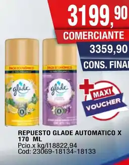 Maxiconsumo Glade repuesto automatico oferta