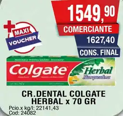 Maxiconsumo Colgate cr.dental herbal oferta