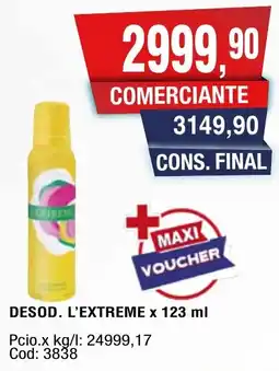 Maxiconsumo L'extreme desod. oferta