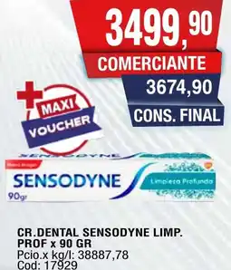 Maxiconsumo Sensodyne cr.dental limp. prof oferta