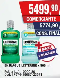 Maxiconsumo Listerine enjuague oferta