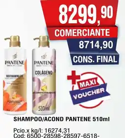 Maxiconsumo Pantene shampoo/acond oferta