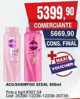Maxiconsumo Sedal aco/shampoo oferta