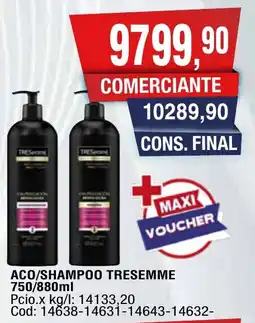 Maxiconsumo Tresemme aco/shampoo oferta