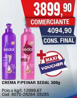 Maxiconsumo Sedal crema p/peinar oferta