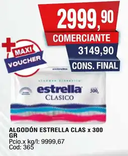 Maxiconsumo Estrella algodón clas oferta
