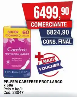 Maxiconsumo Carefree pr.fem prot.largo oferta