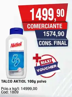 Maxiconsumo Aktiol talco polvo oferta