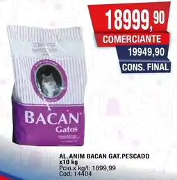 Maxiconsumo Bacan gatos oferta