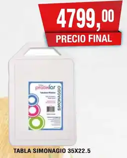 Maxiconsumo Simonagio tabla 35x22.5 oferta