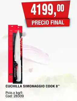 Maxiconsumo Simonaggio cuchilla cook 8" oferta