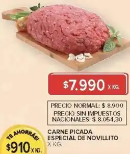 Carrefour Carne picada ahorras especial de novillito oferta