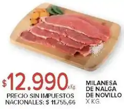 Carrefour Milanesa de nalga de novillo oferta