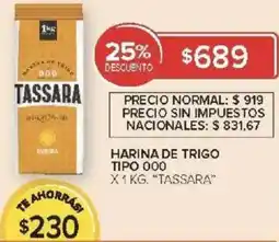 Carrefour Tassara harina de trigo tipo 000 oferta
