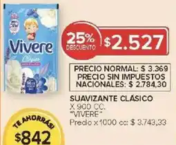Carrefour Vivere suavizante clásico oferta