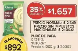 Carrefour Knorr puré de papa oferta