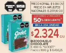 Carrefour Godet bizcochuelo chocolate oferta