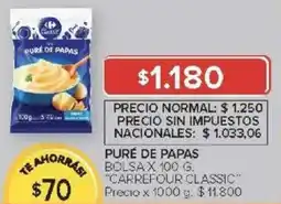 Carrefour Carrefour classic puré de papas oferta