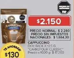 Carrefour Carrefour classic cappuccino doy pack oferta