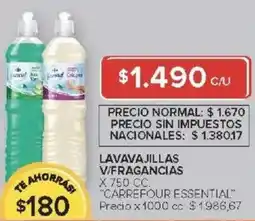 Carrefour Carrefour essential lavavajillas v/fragancias oferta