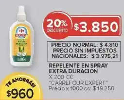 Carrefour Carrefour expert repelente en spray extra duracion oferta