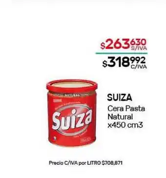 Nini Mayorista Suiza Cera Pasta Natural x 450cm3 oferta