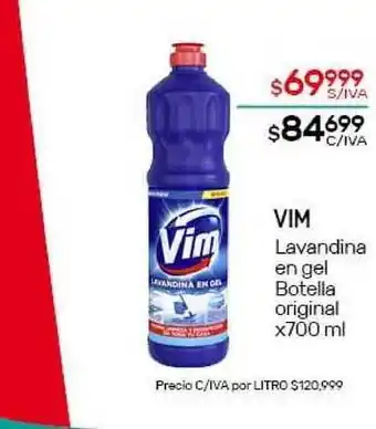 Nini Mayorista Vim Lavandina En Gel Botella Original x 700ml oferta
