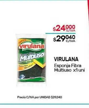 Nini Mayorista Virulana Esponja Fibra Multiuso x 1 uni oferta