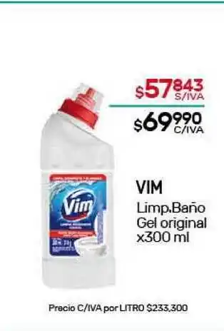 Nini Mayorista Vim Limp. Baño Gel Original x300 ml oferta