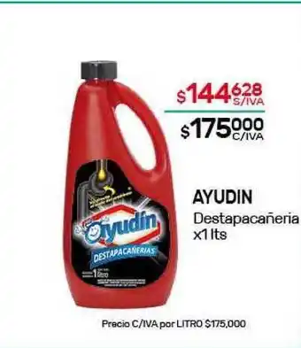 Nini Mayorista Ayudin Destapacañeria x 1 lts oferta