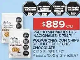 Carrefour Bulnez polvorones con chips de dulce de leche! chocolate oferta