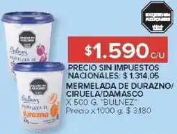 Carrefour Bulnez mermelada de durazno/ ciruela/damasco oferta