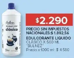 Carrefour Bulnez edulcorante liquido clásico oferta