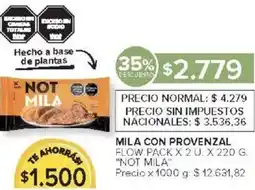 Carrefour Not mila mila con provenzal flow pack oferta
