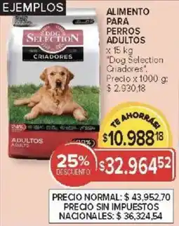 Carrefour Dog selection criadores alimento para perros adultos oferta