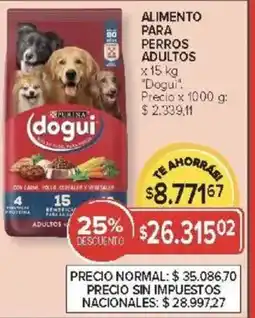 Carrefour Dogui alimento para perros adultos oferta