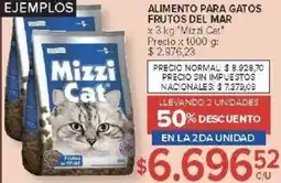 Carrefour Mizzi cat alimento para gatos frutos del mar oferta