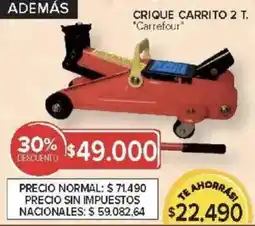 Carrefour Carrefour crique carrito oferta