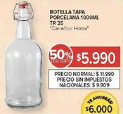 Carrefour Botella tapa porcelana oferta