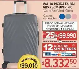 Carrefour Carrefour valija rigida dubai abs pink oferta