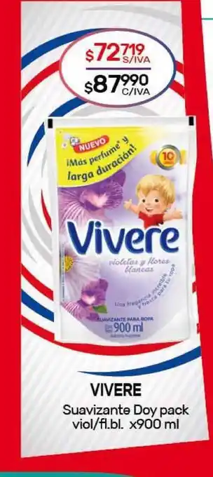 Nini Mayorista Vivere Suavizante Doy Pack Viol/fl. Bl. x900ml oferta