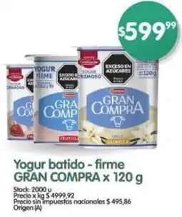 Supermercados Buenos Días Gran compra yogur batido-firme oferta