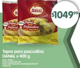 Supermercados Buenos Días Danal tapas para pascualina oferta